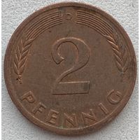 Германия 2 пфеннига 1976 г. D