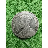 Монета флорин Новая Зеландия 1933 серебро