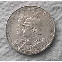 Пруссия 2 марки 1901 с блеском