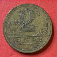 Бразилия, 2 крузейро 1950г.