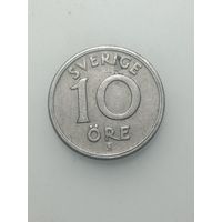 Швеция 10 эре 1946 года .