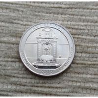 Werty71 США 1 квотер 2010 штат Арканзас двор D парк Хот Спрингс