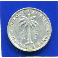 Бельгийское Конго , Руанда - Урунди , 1 франк 1958