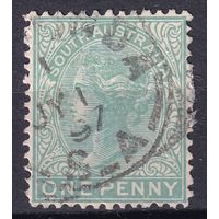 175.Aust. Великобритания. Австралийские штаты. Южная Австралия. Виктория. Стандарт. 1895 г. 1p. Mi.#71C.