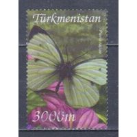 [948] Туркменистан 2002. Фауна.Бабочка. Гашеная марка.