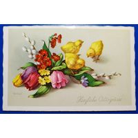 Открытка. Пасхальная. 1953 г. Германия.