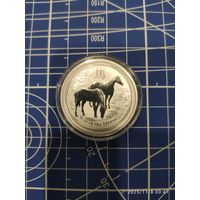 Год лошади 2014. 1/2 унции 999.