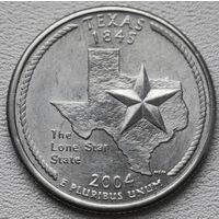 США 25 центов (квотер) 2004 P Texas