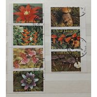 РАСПРОДАЖА КОЛЛЕКЦИИ. Сан-Томе и Принсипе, марки "цветы и грибы"