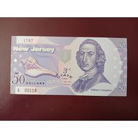 Штат Нью-Джерси 50 долларов UNC