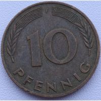 Германия 10 пфеннигов 1990 F. Возможен обмен