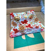 Тарелки квадратные с узорами, 20 х 20 см