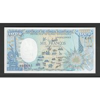 Экваториальная Гвинея 1000 франков 1985 года. Тип Р-21. Состояние UNC!