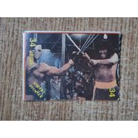 Карточка от жвачки Street Fighter Уличный Боец Вкладыш Картонка из Стрит Файтер 90-е