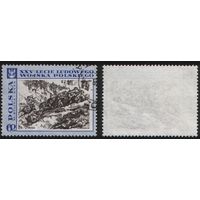 Польша (Mi)PL1877 (25 лет Польской Народной армии - картины) 1968 год 60gr М.Былина - Битва на Нейсе (a1-05 ТОРГ/ВАША ЦЕНА