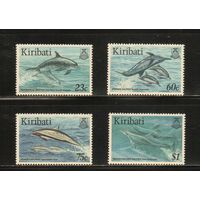 Кирибати-1996 (Мих.728-731) , ** , Морская фауна, Дельфины (полная серия)