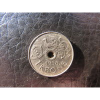 Норвегия. 1 крона. 1998. С 20 копеек. Распродажа коллекции. Смотрите другие лоты.