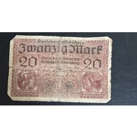 Германия 20 марок 1918