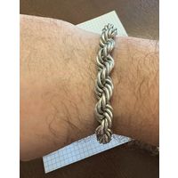 Браслет серебряный . 875 проба . Вес 85.7 грамма