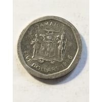 Ямайка 5 долларов 1996