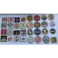 Пивные подставки ГДР, Австрия 80-90 гг.