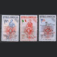 ДОМИНИКА. 1956. Олимпийские чемпионы Мелббурна. НДП. Красный КРест. чист.