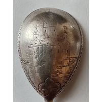 Ложка Чайная серебряная 84 проба. Храм Христа Спасителя. Москва