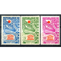 Гвинея - 1966г. - 10-летние план ЮНЕСКО для международного водного хозяйства - 3 марки - полная серия, MNH [Mi 393-395]. #O-Se-Z-1-29