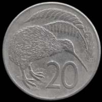Новая Зеландия 20 центов 1981