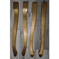 Старые фигурные ножки для столика. 50 см. Покрашены золотой краской. СОХРАННОСТЬ ХОРОШАЯ.  По запросу привезу из деревни.