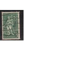 США-1958, (Мих.723), гаш., Флора, Сад, Фрукты(одиночка) ,