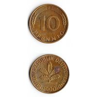 10 пфеннигов Германия 1990 года(A)