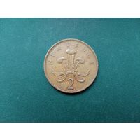 2 пенса Великобритания.