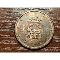 Латвия 5 евроцентов 2014