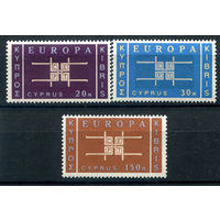 Кипр - 1963г. - Европа - 3 марки - полная серия, MH [Mi 225-227]. #4-B6-104-A-2