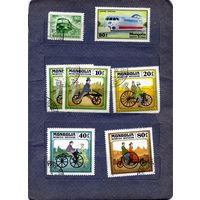 МОНГОЛИЯ, 1981,  СБОРКА,  7м по 20 коп шт   гашеная
