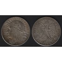 Польша y21 5 злотых 1933 год Ядвига (2) торг