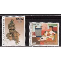 Кипр-1993, (Мих.803-804) ** , Искусство, Живопись, (полная серия)
