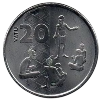 Республика Вануату. 20 вату 2015.