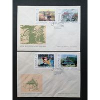 Польша 1987 Три КПД с полной серией марок "Картины" (спецгашение) Mi.3082-3087 каталог 3.00 евро