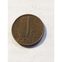 Нидерланды 1 цент 1952