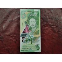 5 долларов Восточные Карибы 2020(21) г.