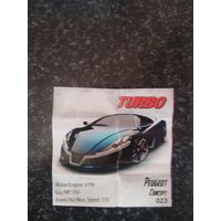 Вкладыш от жевательной резинки turbo xtreme