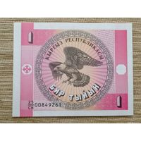 Werty71 Киргизия 1 тыйын 1993 UNC банкнота Кыргызстан