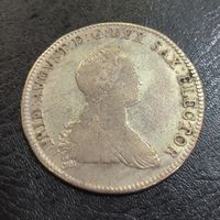 С рубля без мц! 2/3 талера 1768 Саксония - редкость! портретное серебро 18 в.!