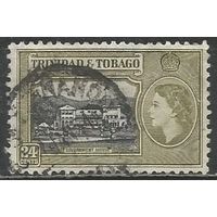 Тринидад и Тобаго. Королева Елизавета II. Дом Правительства. 1953г. Mi#163.