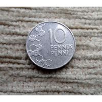 Werty71 Финляндия 10 пенни 1994 Соты Пчела