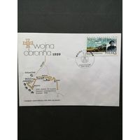 Польша 1986 КПД с маркой "47-ая годовщина начала Второй мировой войны (оборонной войны Польши): оборонные сражения" (спецгашение) Mi.3049 каталог 0.70 евро