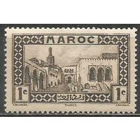 Французское Марокко. Дворец султана в Танжере. 1933г. Mi#93.