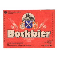 Этикетка пива Bockbier Германия П796